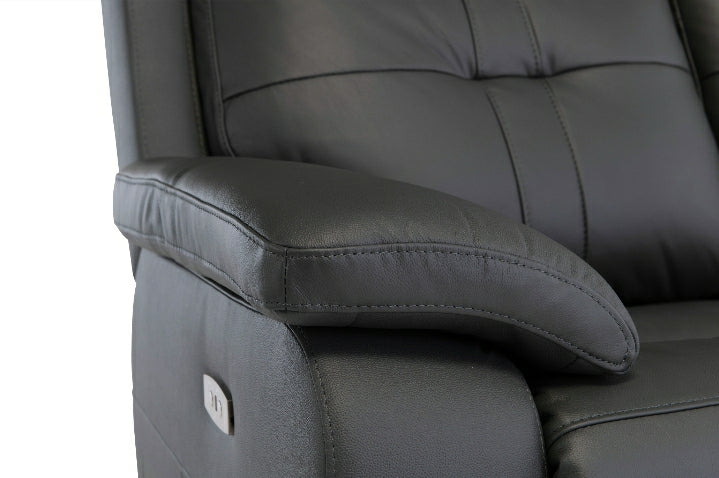 leather electric recliner armchair