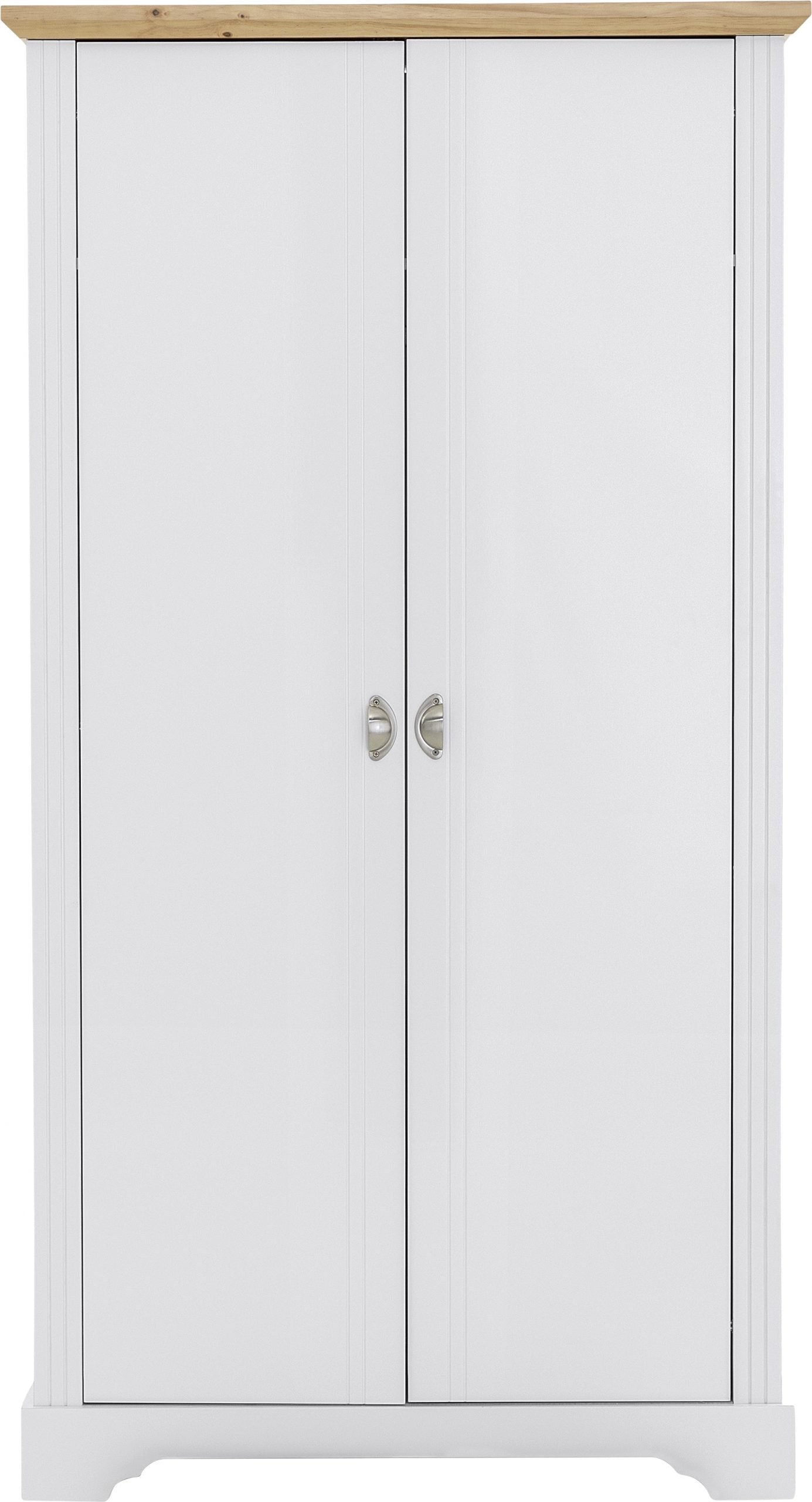 2 door wardrobe white