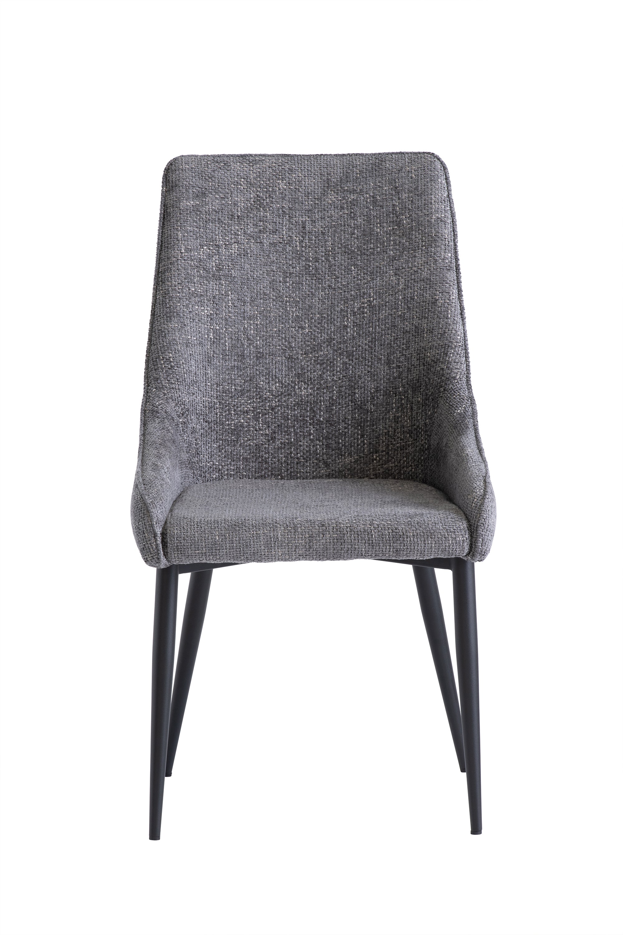 grey upholstered dining chair