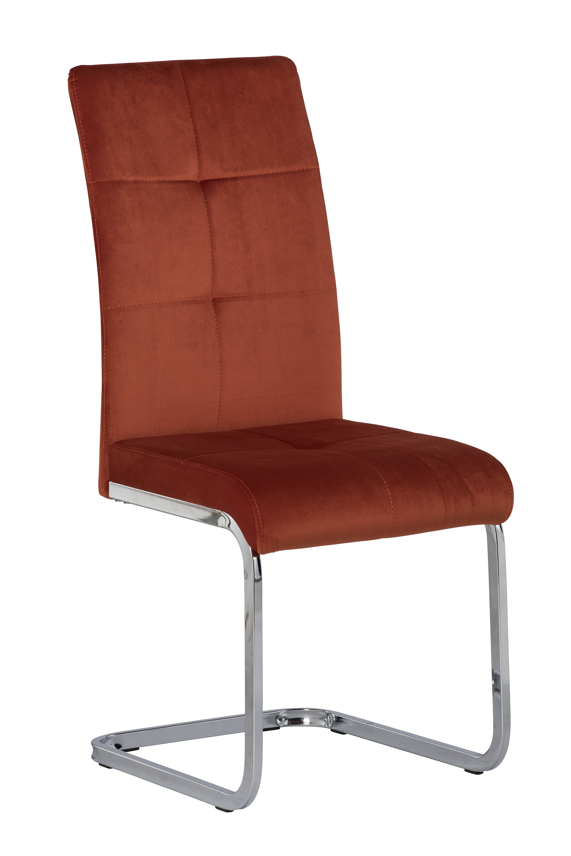 red pu dining chairs
