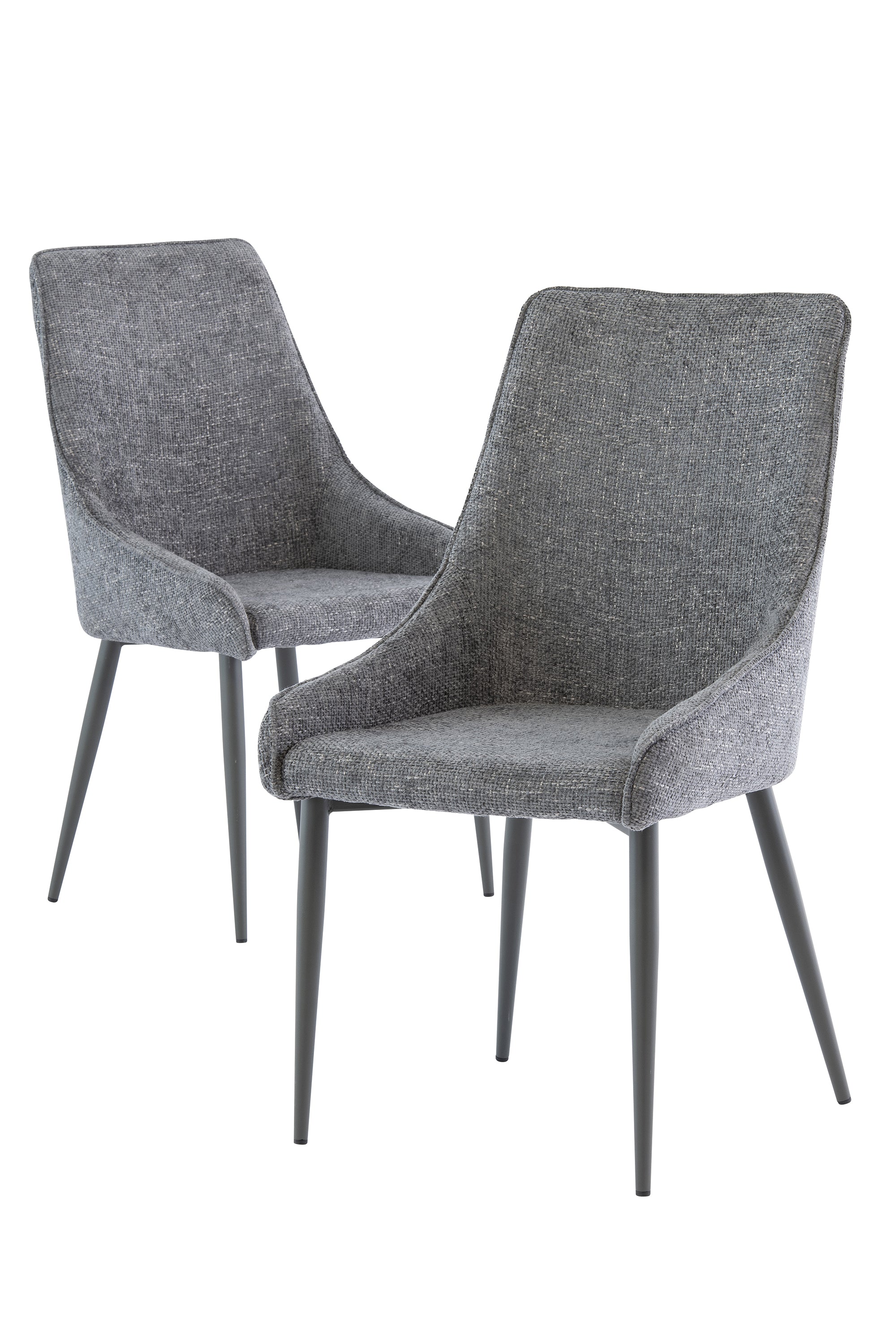 Jenison Textured Fabric Dining Chair (Pairs)