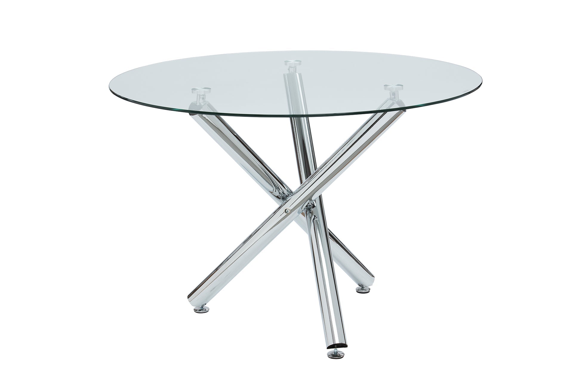 Kanty Round Dining Table Glass 1.4m