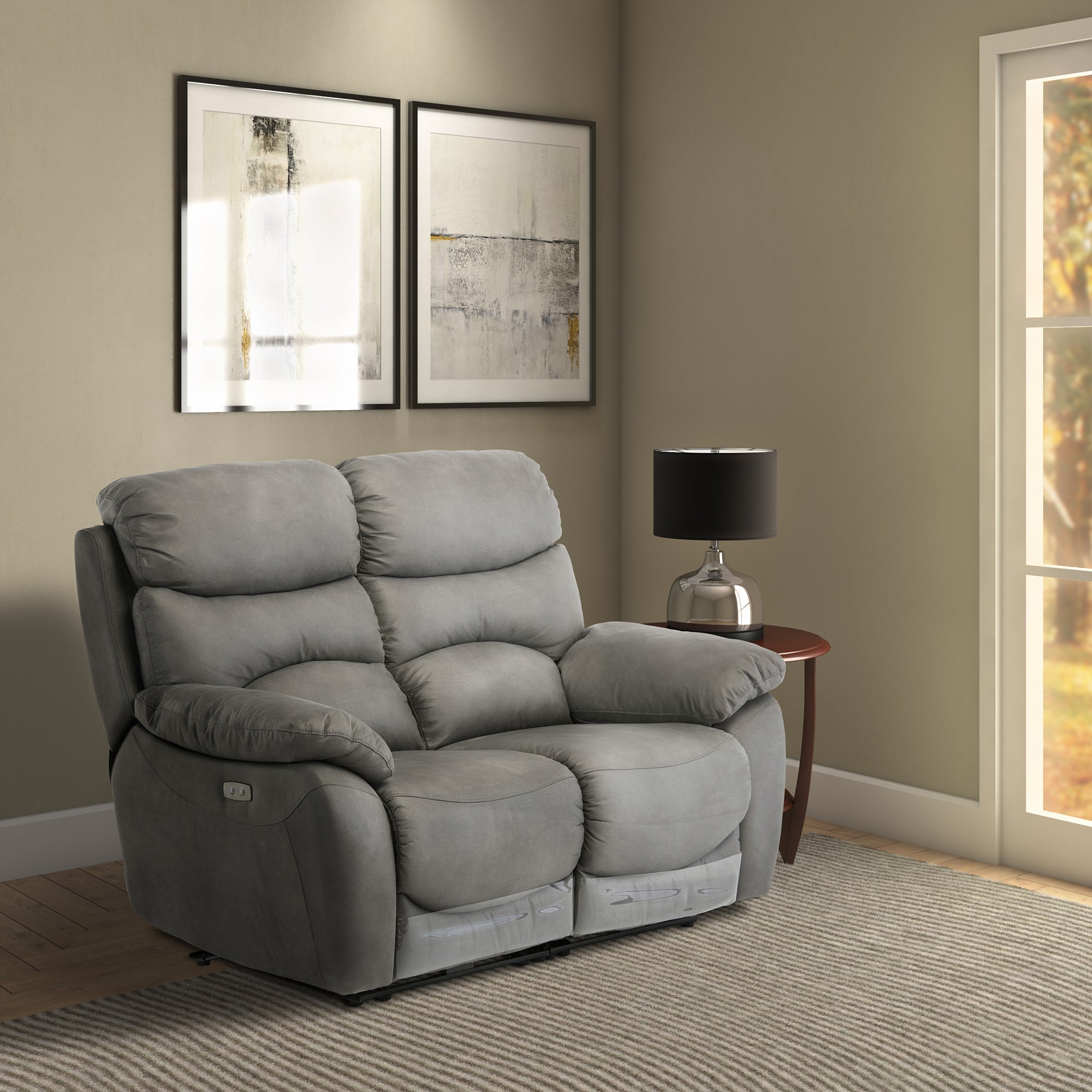 Lola Electric Recliner 2 Seater Sofa - USB Ports