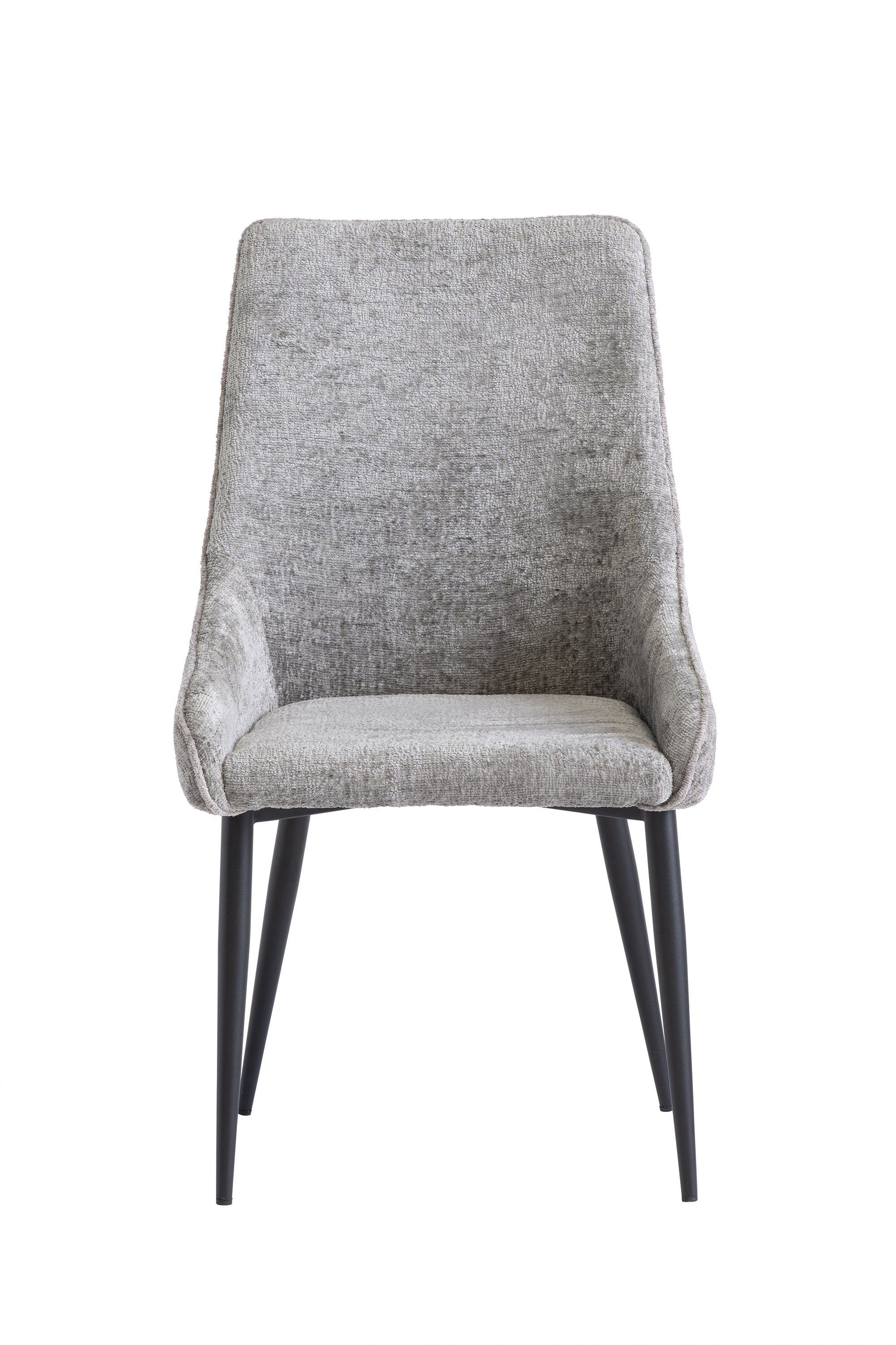 grey fabric dining chair