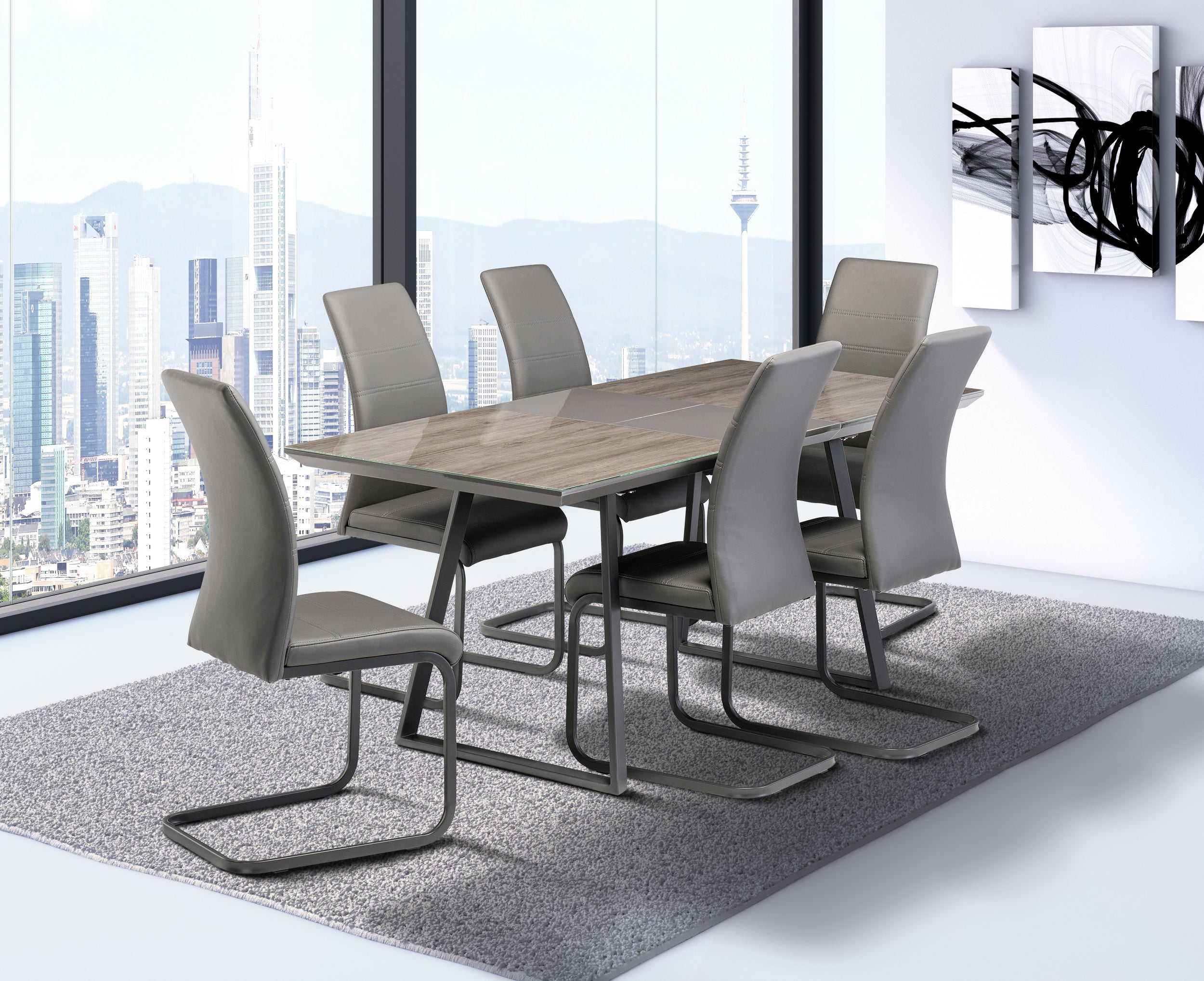 6 seat dining table set
