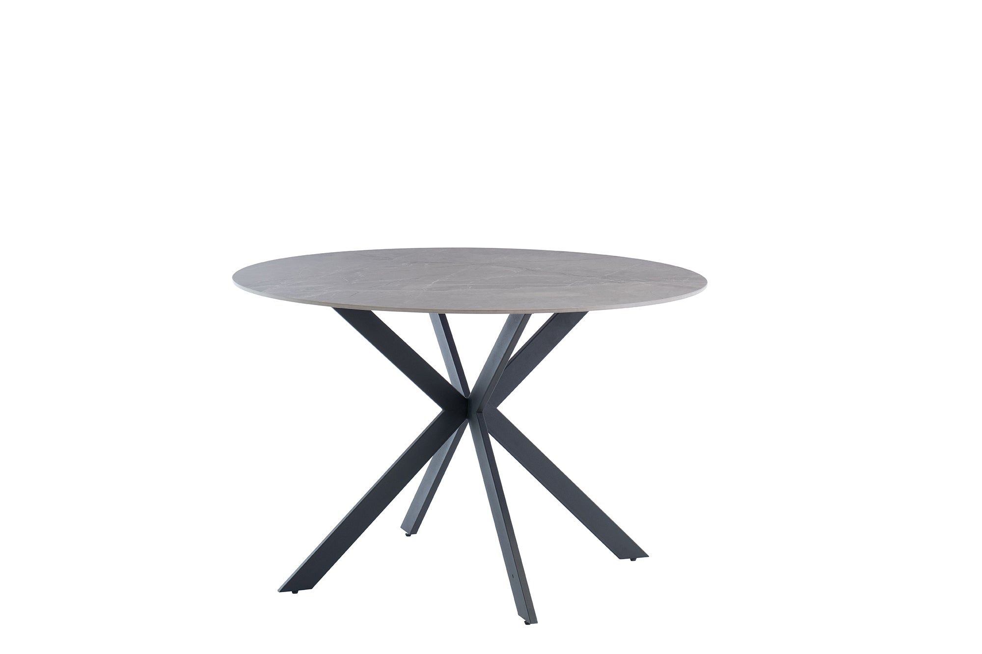 Torlina Sintered Stone Top Black Legs Dining Table