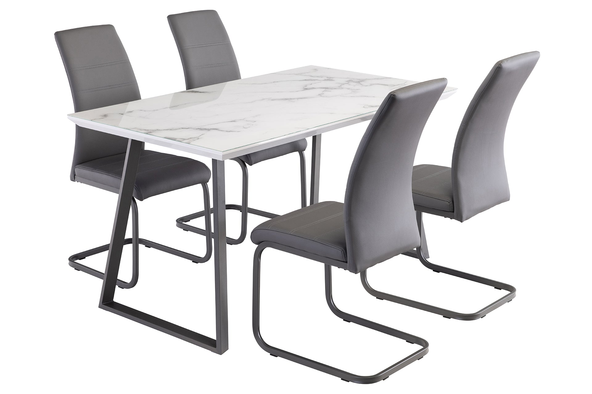 dining table white marble